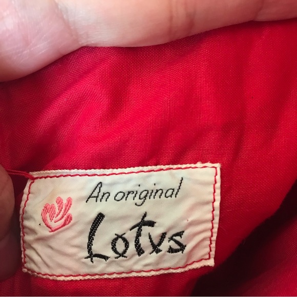 Vintage An Original Lotus Stripped with Designs Dress/Romper size Medium - Picture 5 of 9